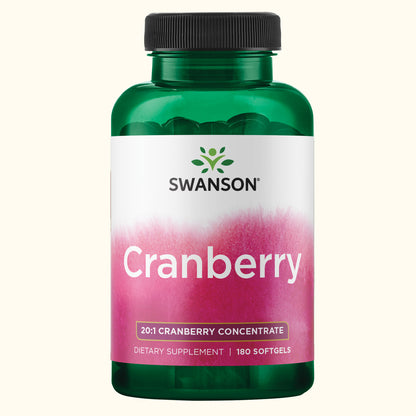 Swanson Arándano Rojo, 180 Cápsulas, Non‑GMO, Certificado GMP