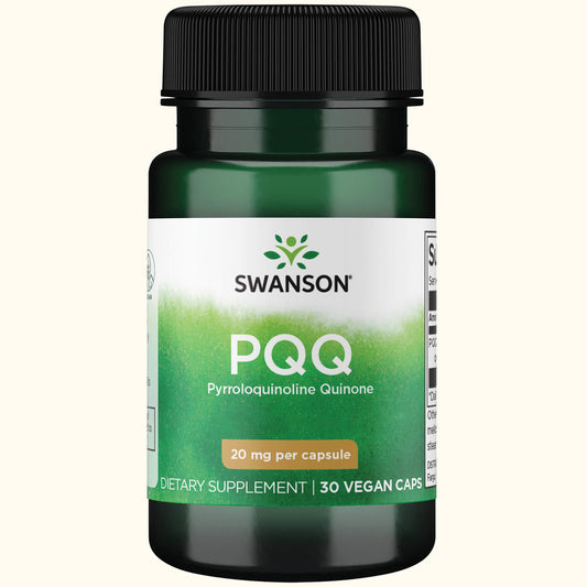 Swanson Suplemento PQQ (Pirroloquinolina Quinona) 20 mg, 30 Cápsulas