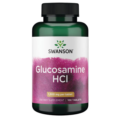 Swanson Suplemento de Clorhidrato de glucosamina 1500mg, 100 tabletas
