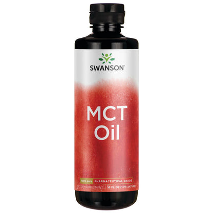 Swanson Suplemento Aceite de MCT 100 % puro, 16 onzas líquidas (473 ml)
