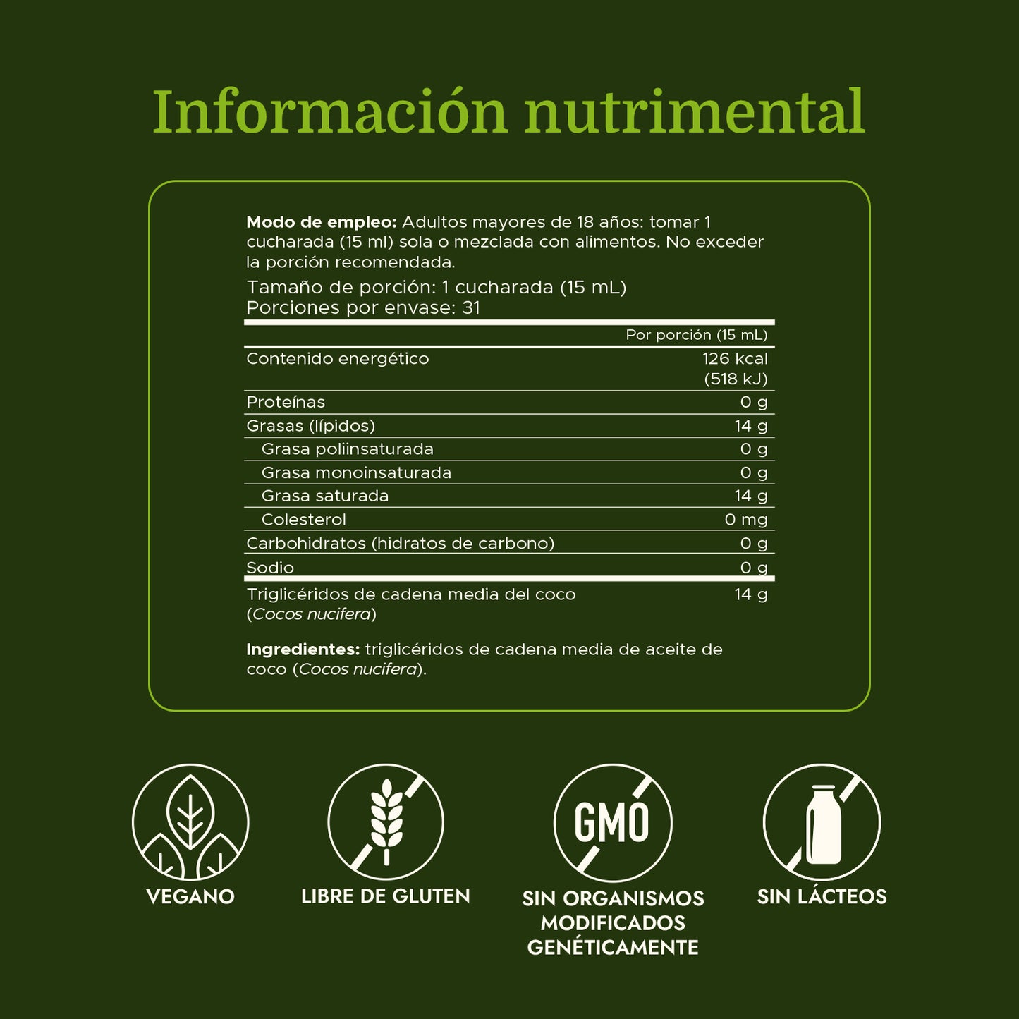 Swanson Suplemento Aceite de MCT 100 % puro, 16 onzas líquidas (473 ml)
