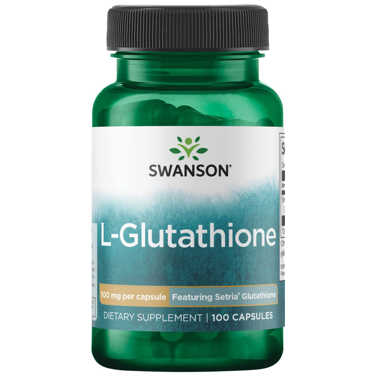 Swanson Suplemento de L-glutatión 100 mg, 100 cápsulas