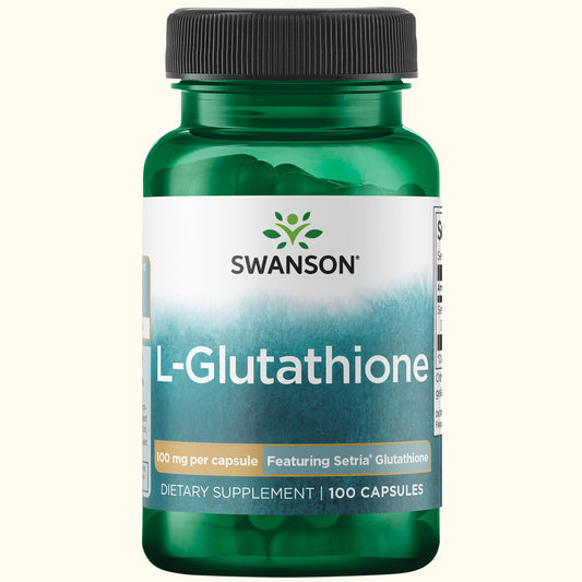 Swanson Suplemento de L-glutatión 100 mg, 100 cápsulas
