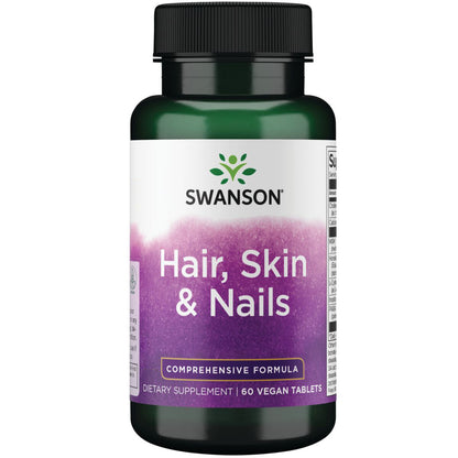 Swanson Suplemento para cabello, piel y uñas, 60 Tabletas