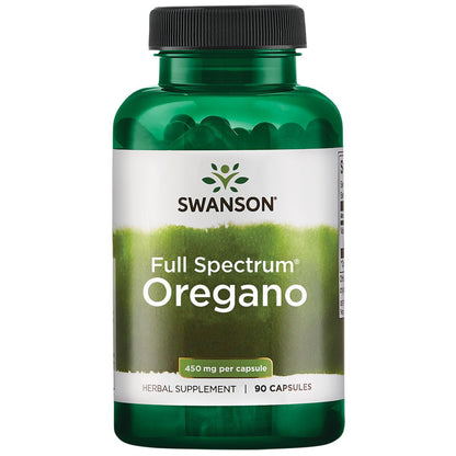 Swanson Suplemento de Orégano 450mg, 90 cápsulas