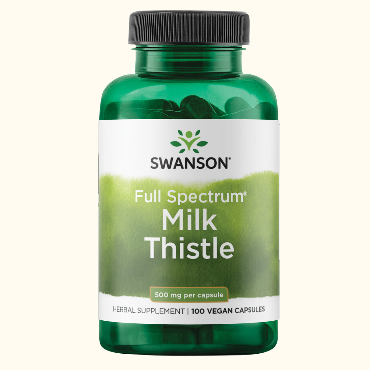 Swanson Cardo Mariano Espectro Completo, 500 mg, 100 Cápsulas, Non‑GMO, Certificado GMP