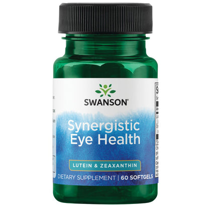 Swanson Salud ocular sinérgica: luteína y zeaxantina, 60 Cápsulas