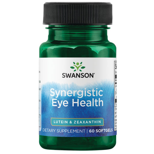 Swanson Salud ocular sinérgica: luteína y zeaxantina, 60 Cápsulas